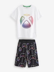 Black/White XBOX 2 Pack Short Pyjamas (5-16yrs) - Image 7 of 9