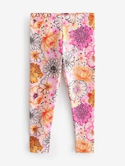 Pink Ditsy Floral Printed Leggings (3-16yrs) - Image 1 of 3