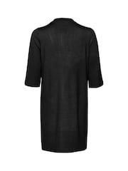 Saint Tropez Kila Half Sleeve Long Black Cardigan - Image 6 of 6