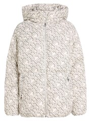 Tommy Hilfiger White Curve Abstract Logo New York Puffer Jacket - Image 5 of 8