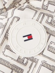 Tommy Hilfiger White Curve Abstract Logo New York Puffer Jacket - Image 8 of 8