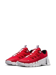 Nike Red Free Metcon 5 Training Trainers - Image 5 of 11