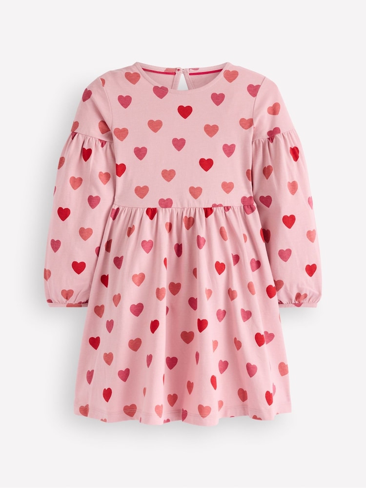 Boden Pink Blouson Sleeve Twirly Dress - Image 1 of 3