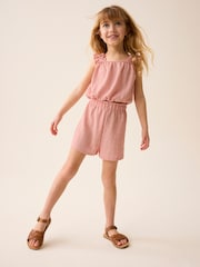 Pink Textured Vest and Short Set (3-16yrs) - Image 3 of 6
