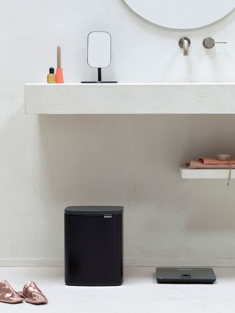 Brabantia Black Bo Waste Bin 12L - Image 1 of 6