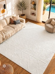 LIVABLISS Ivory Hygge Global Hand Woven Rug - Image 2 of 7