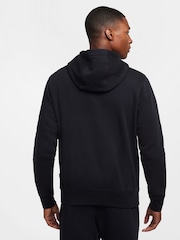 Nike Black Club Embroidered Pullover Hoodie - Image 2 of 9
