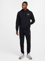 Nike Black Club Embroidered Pullover Hoodie - Image 9 of 9