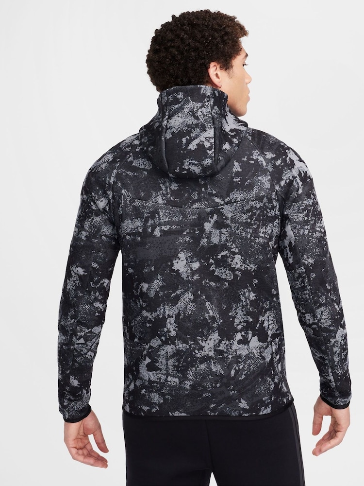 Nike Smoke Grey Smoke Grey Tech Fleece Camo Zip Up Hoodie - Image 2 of 11