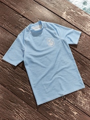 Blue Marl Rash Vest - Image 6 of 9