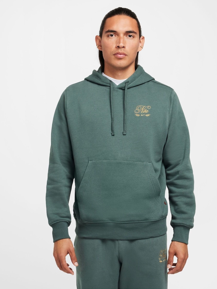 Nike Vintage Green Club Embroidered Pullover Hoodie - Image 1 of 8