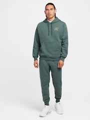 Nike Vintage Green Club Embroidered Pullover Hoodie - Image 8 of 8