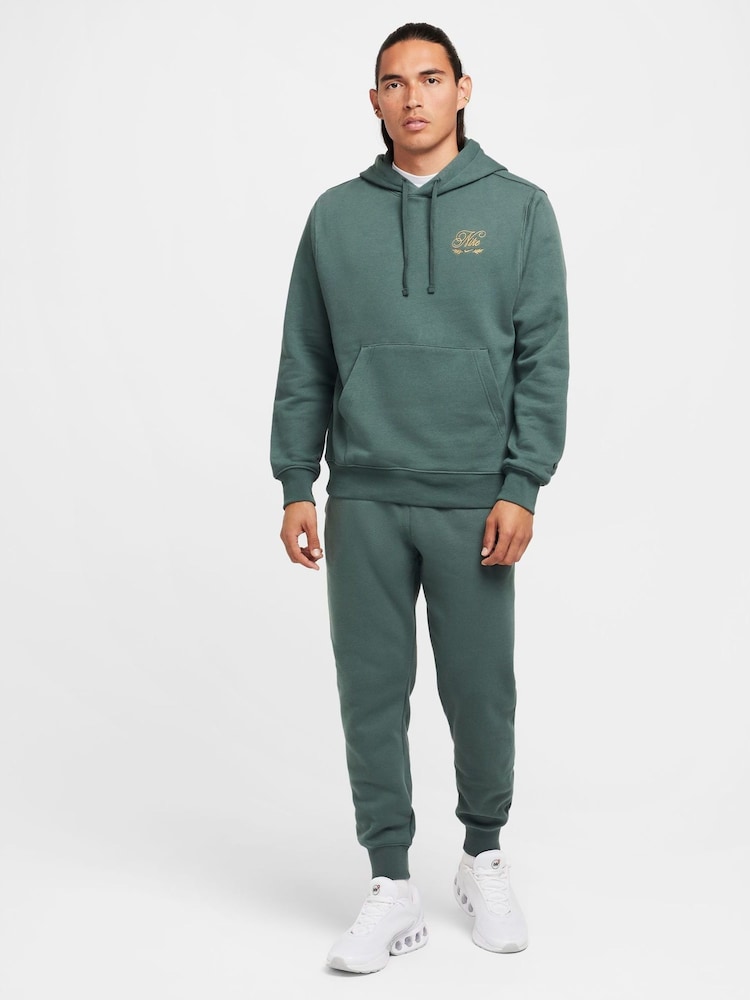 Nike Vintage Green Club Embroidered Pullover Hoodie - Image 8 of 8