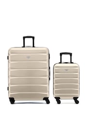 Set Of 2 Large Check-In & Small Carry-On Hardcase Travel Suitcase - Image 1 of 7