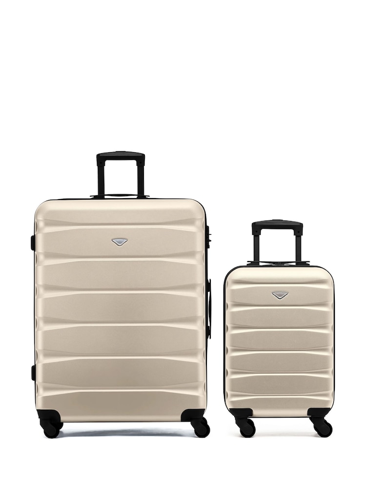 Set Of 2 Large Check-In & Small Carry-On Hardcase Travel Suitcase - Image 1 of 7