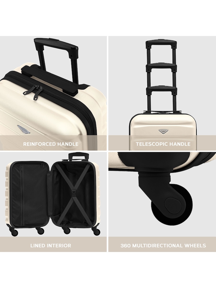 Set Of 2 Large Check-In & Small Carry-On Hardcase Travel Suitcase - Image 7 of 7