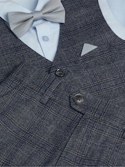 Monsoon Grey Rufus Check Suit 4 Piece - Image 4 of 4