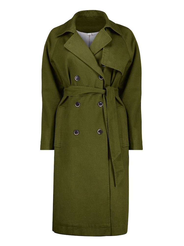 Baukjen Green Marlee Organic Trench Coat - Image 5 of 5