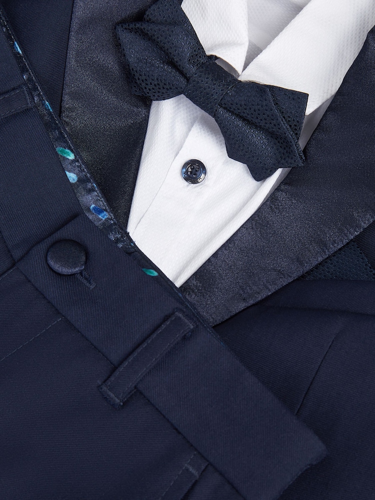 Monsoon Blue Luca Tuxedo Suit 4 Piece - Image 5 of 5 Monsoon Blue Luca Tuxedo Suit 4 Piece - Image 5 of 5
