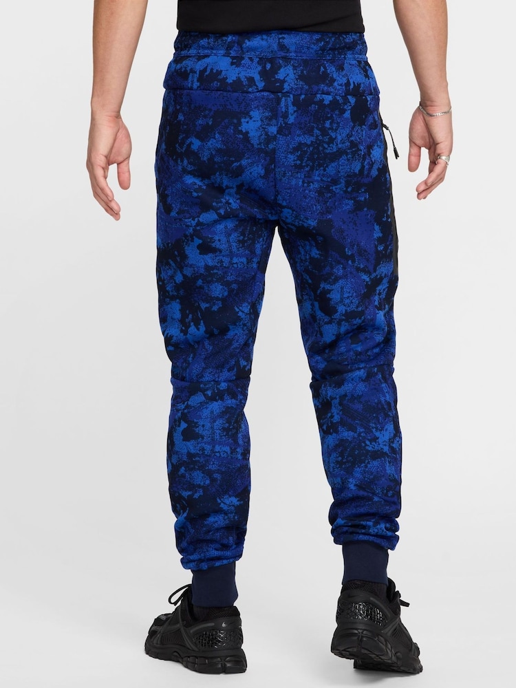 Nike Game Blue Tech Fleece Camo Joggers - Image 2 of 10