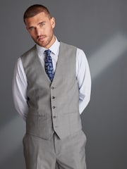 Light Grey Signature Tollegno Wool Suit Waistcoat - Image 1 of 5