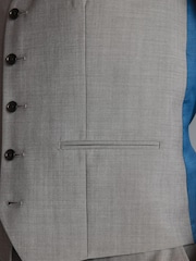 Light Grey Signature Tollegno Wool Suit Waistcoat - Image 5 of 5