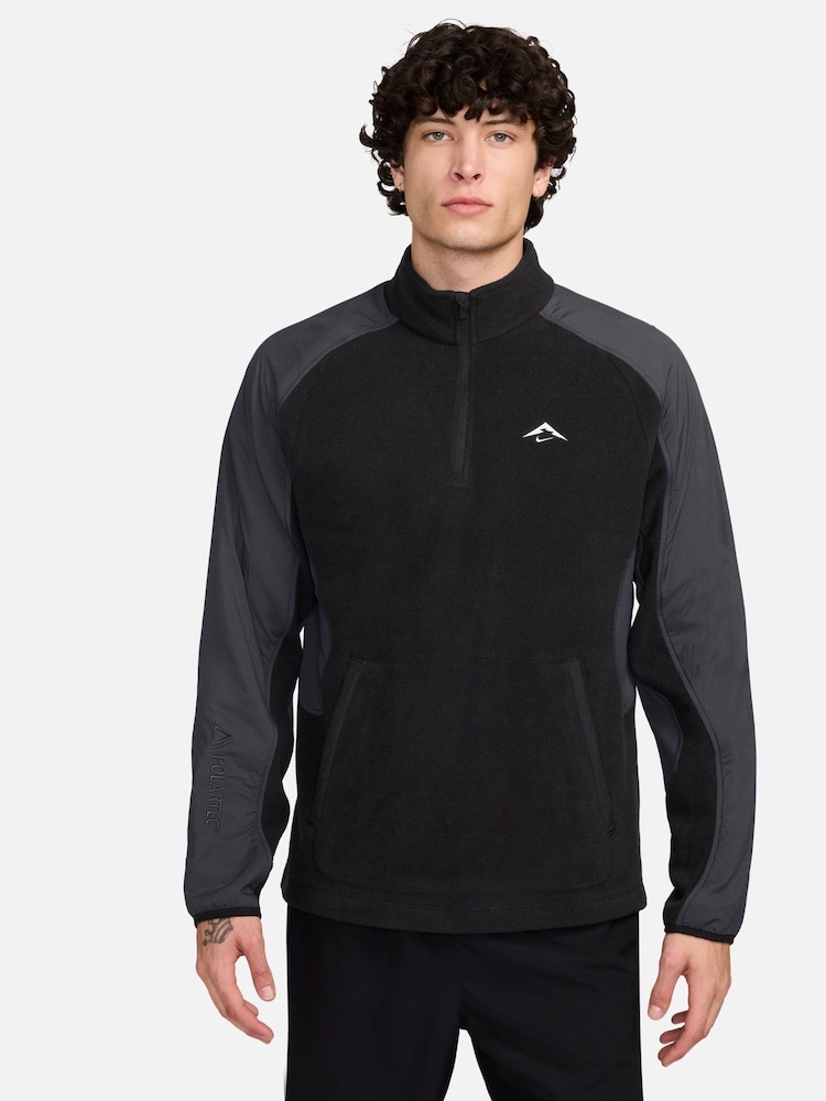 Nike Black Trail Polartec Fleece Zip Sweatshirt - Image 1 of 4