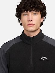 Nike Black Trail Polartec Fleece Zip Sweatshirt - Image 3 of 4