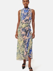 Jigsaw Pink Ikat Posy Maxi Dress - Image 1 of 4