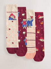 Paddington Bear Licensed Ankle Socks 4 Pack - Image 1 of 7