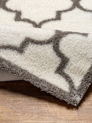 LIVABLISS Ivory Trellis Cloudy Shaggy Plush Pile Rug - Image 4 of 6