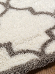 LIVABLISS Ivory Trellis Cloudy Shaggy Plush Pile Rug - Image 5 of 6
