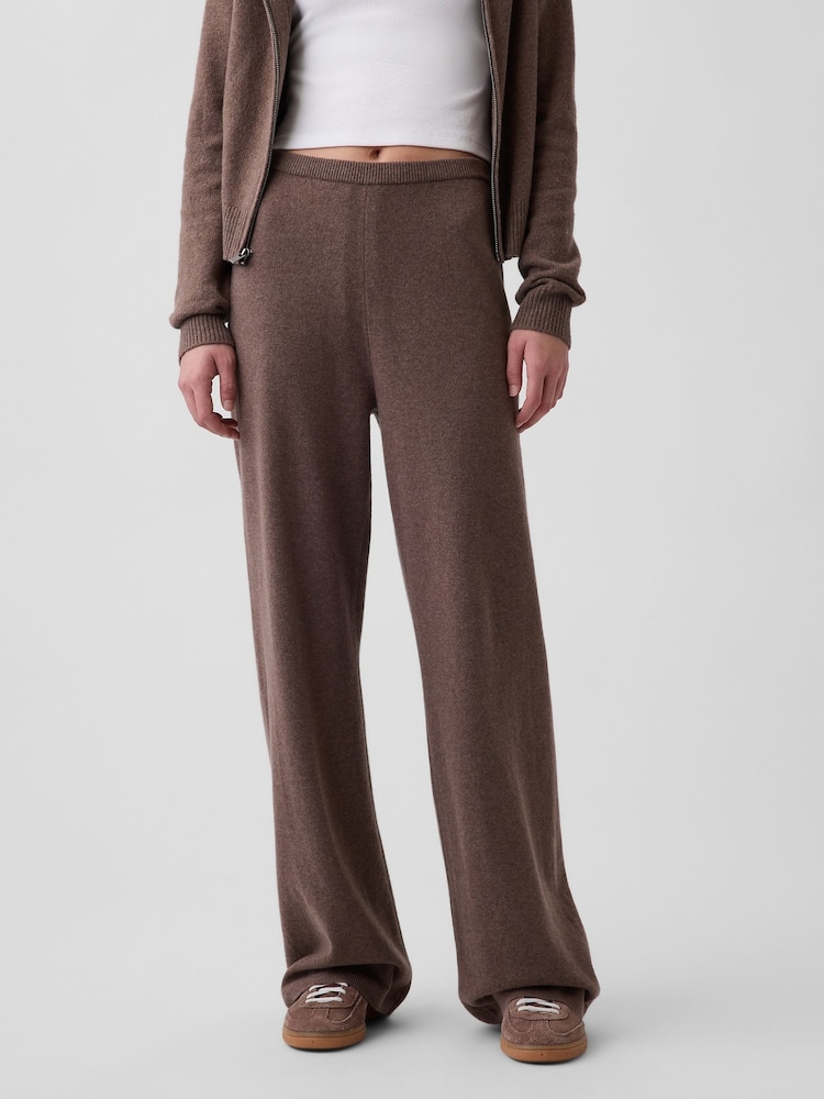 Maro - Pantaloni lejeri din tricot Gap CashSoft - Imaginea 1 din 5