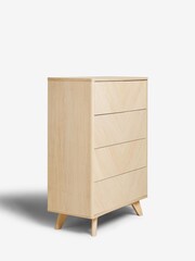 Natural Anderson Oak Effect 5 Drawer Chest of Drawers - Image 7 of 8