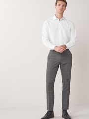 White Regular Fit Single Cuff Cotton Shirts 3 Pack - Image 6 of 11