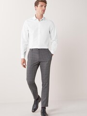 White Regular Fit Single Cuff Cotton Shirts 3 Pack - Image 7 of 11