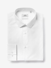 White Regular Fit Single Cuff Cotton Shirts 3 Pack - Image 9 of 11
