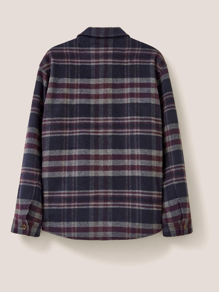 White Stuff Blue Hatchgate Check Jacket - Image 6 of 6