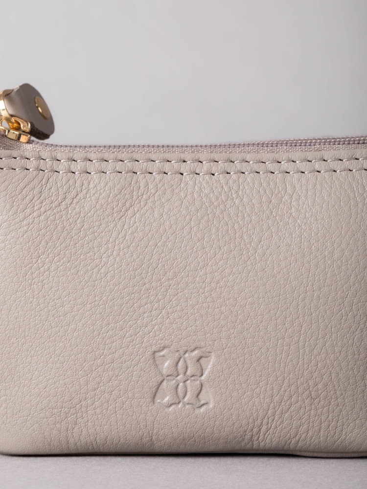Lakeland Leather Grey Multi Pocket Coin Purse - Image 5 of 5