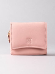 Lakeland Leather Pink Small Flapover Purse - Image 1 of 4