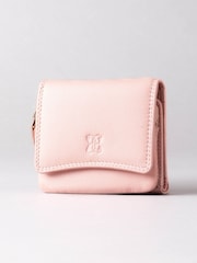Lakeland Leather Pink Small Flapover Purse - Image 2 of 4