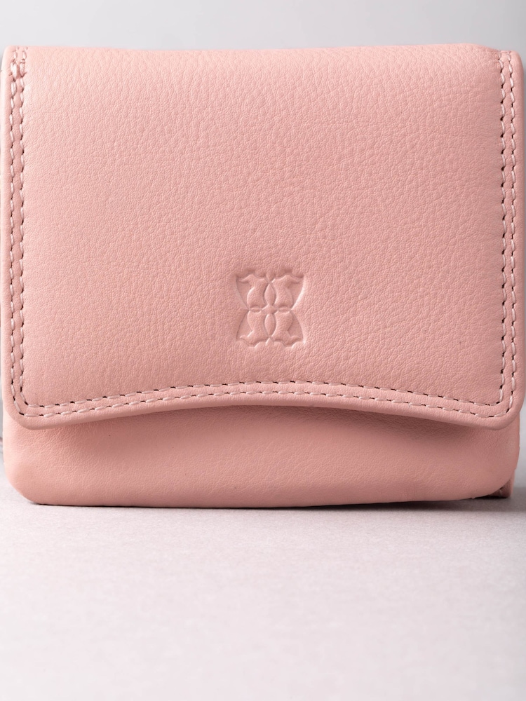Lakeland Leather Pink Small Flapover Purse - Image 4 of 4