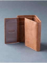 Jasnobrązowy - Skórzany portfel trzyczęściowy Lakeland Leather Bowston - Image 3 of 6