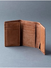 Jasnobrązowy - Skórzany portfel trzyczęściowy Lakeland Leather Bowston - Image 4 of 6