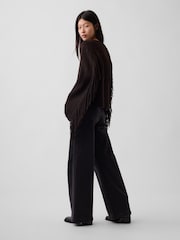 Καφετί - Gap Relaxed Fringe Cardigan - Εικόνα 3 από 4