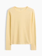 Gap Yellow Waffle Knit Long Sleeve T-Shirt - Image 5 of 5