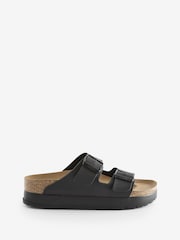 Birkenstock Black Birko Flor Papillio Flex Platform Sandals - Image 1 of 6
