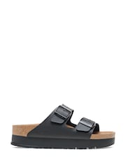 Birkenstock Black Birko Flor Papillio Flex Platform Sandals - Image 2 of 6