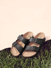 Birkenstock Black Birko Flor Papillio Flex Platform Sandals - Image 5 of 6