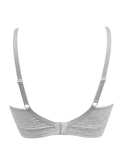 Pour Moi Grey Love to Lounge Cotton Non Wired Bra - Image 4 of 4